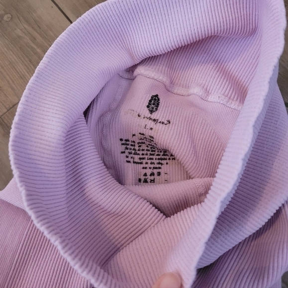 Free People Movement Women's Lavender Ribbed Leggings Size XS - Picture 5 of 6